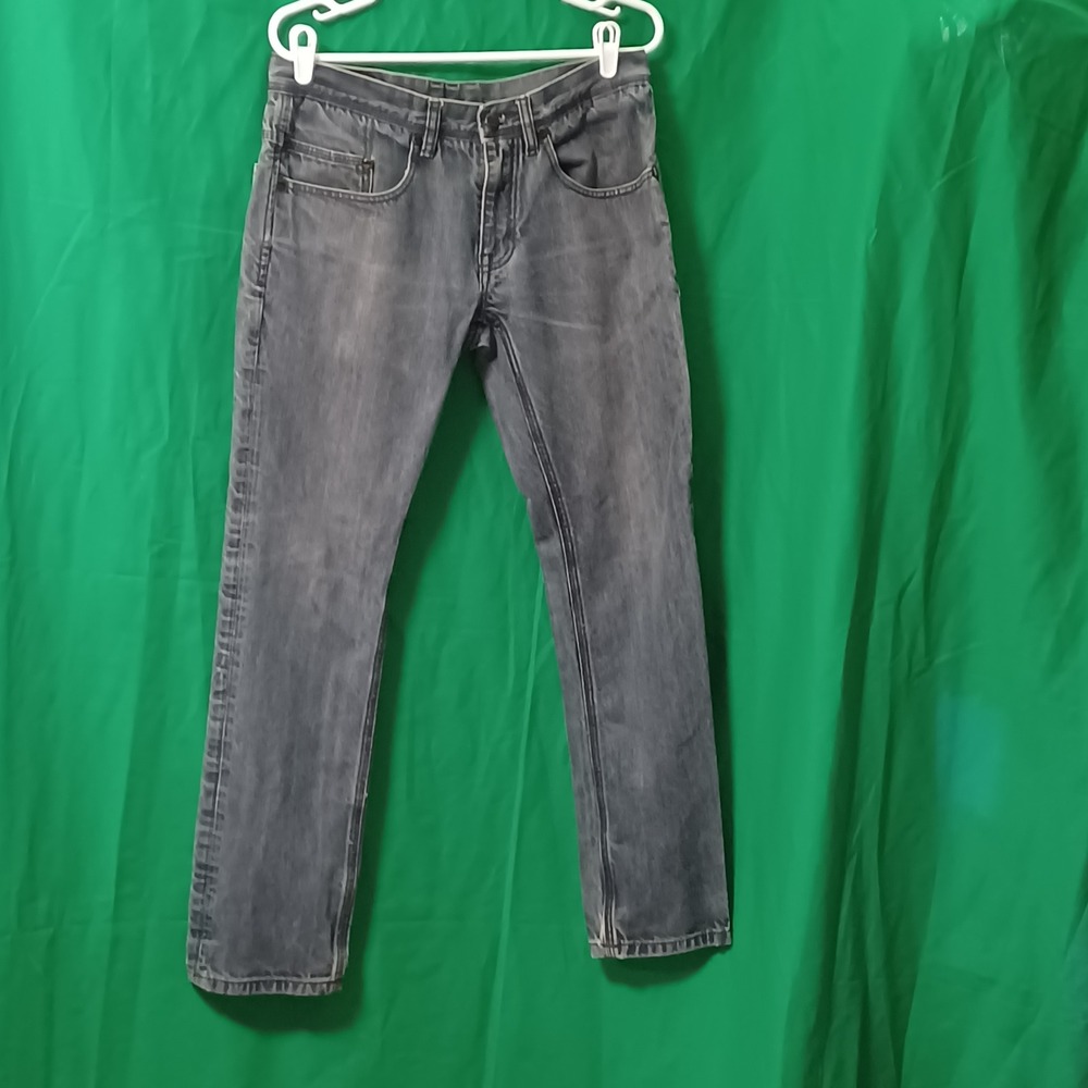 Comune Mens Slim Straight Leg Jeans Faded Grey‎ Denim Size 32x30 Streetwear